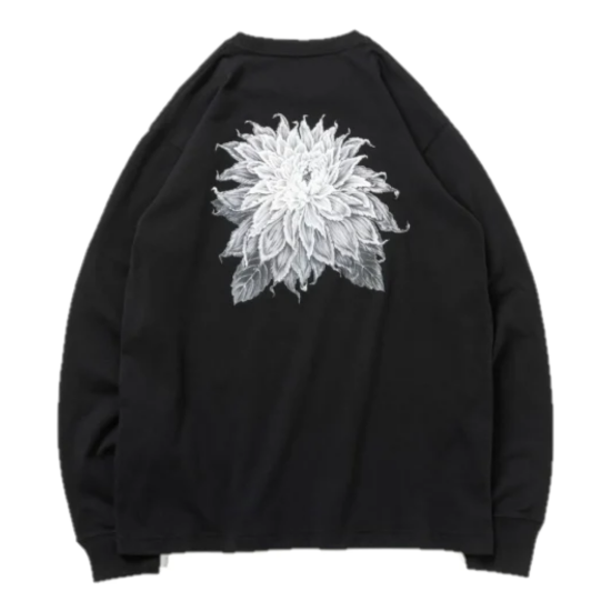 【YOHJI YAMAMOTO×NEW ERA】COTTON LONG SLEEVES TEE DAHLIA HZ-T96-283