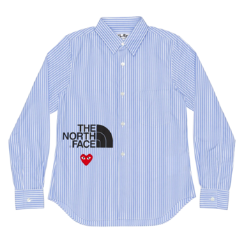 【PLAY COMME des GARCONS×THE NORTH FACE】Blouse Stripe