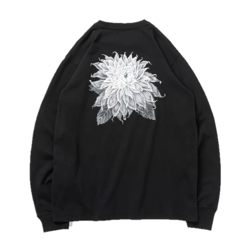 【YOHJI YAMAMOTO×NEW ERA】COTTON LONG SLEEVES TEE DAHLIA HZ-T96-283