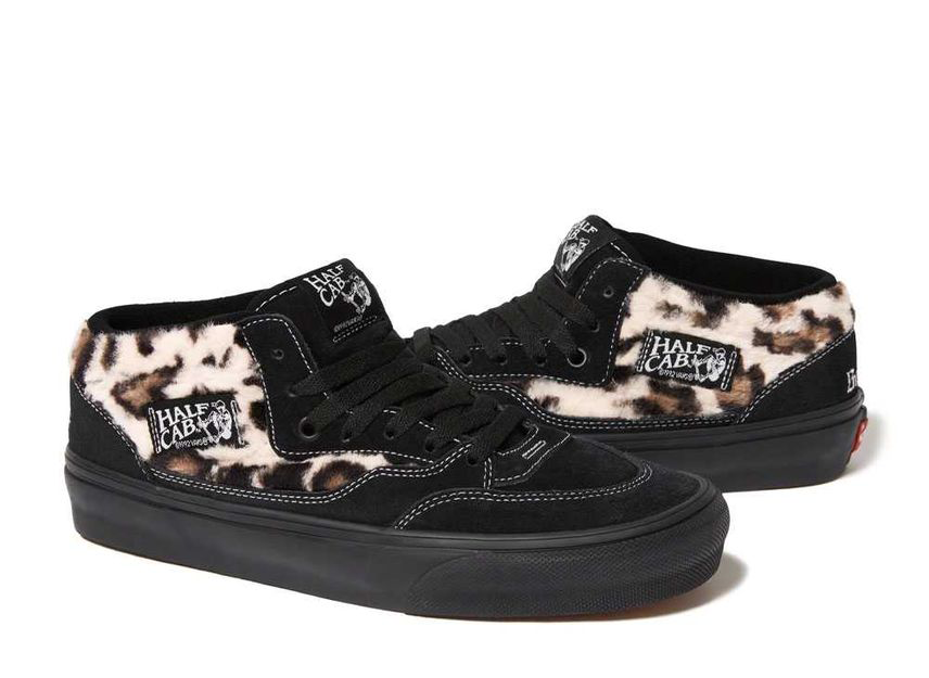 VANS×Supreme Leopard Half Cab "Black" VN0A5KYABMA